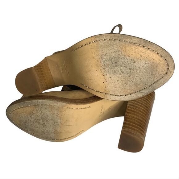 🚨 Rag & Bone Trafford Nubuck Slingback Lace up Peeptoe Booties - Picture 10 of 13